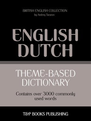 cover image of Theme-Based Dictionary